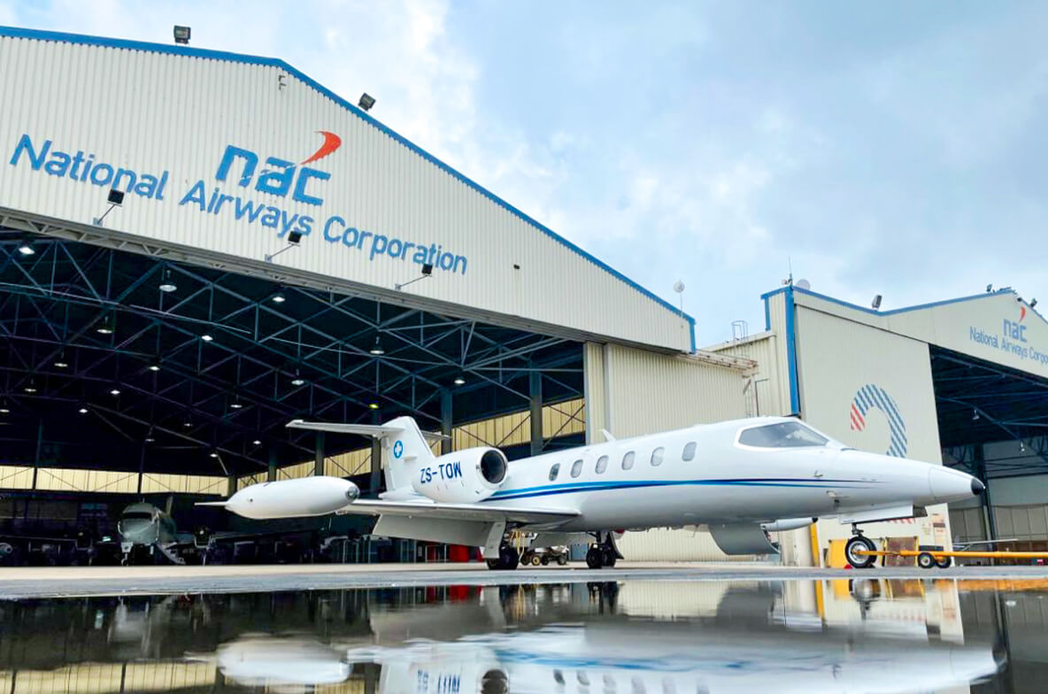 Nac Corporate Jet In Hanger