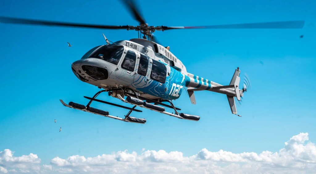 NAC Bell 407 helicopter in flight